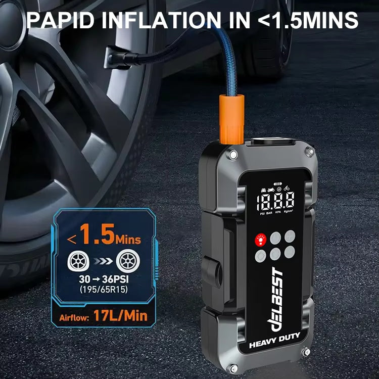 6 in 1 Car Jump Starter Kit